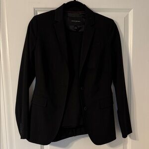 Banana Republic Women’s Black Notch Lapel Two-Button Blazer
